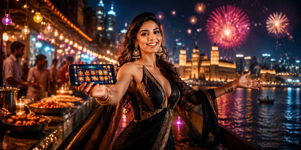 Pune city resident using mobile payment apps at night market